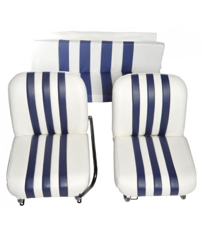 Siège Gauche bi-ton Blanc / Bleu Siège Gauche bi-ton Blanc / Bleu