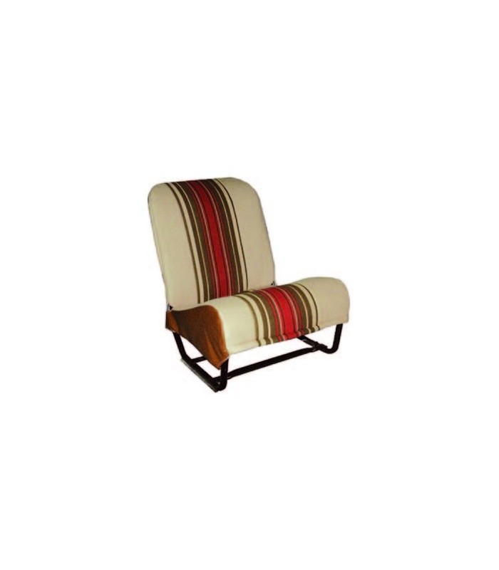 Ensemble de garnitures tissu Beige rayé 1 banquette AV + 1 banquette ARR Ensemble de garnitures tissu Beige rayé 1 banquette AV + 1 banquette ARR