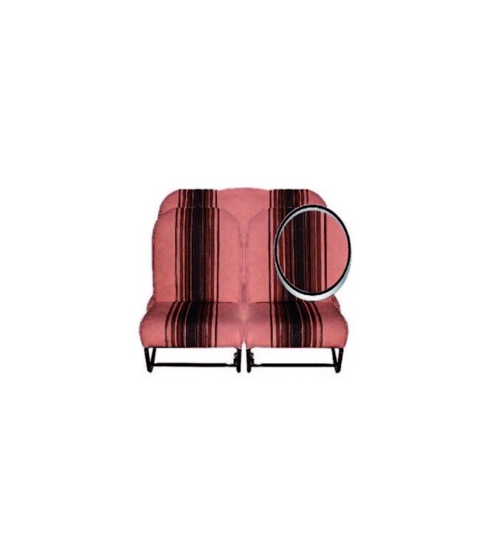 Ensemble de garnitures tissu Marron rayé 1 banquette AV + 1 banquette ARR Ensemble de garnitures tissu Marron rayé 1 banquette AV + 1 banquette ARR