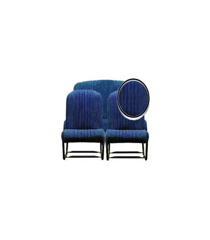 Ensemble de garnitures tissu Jean 2 sièges symétriques + 1 banquette ARR Ensemble de garnitures tissu Jean 2 sièges symétriques + 1 banquette ARR