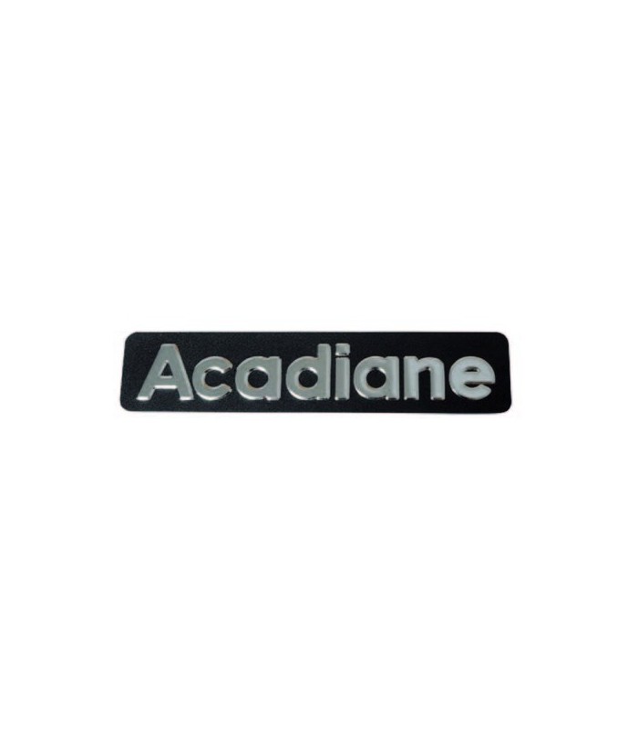 Monogramme inox en relief Acadiane Monogramme inox en relief Acadiane