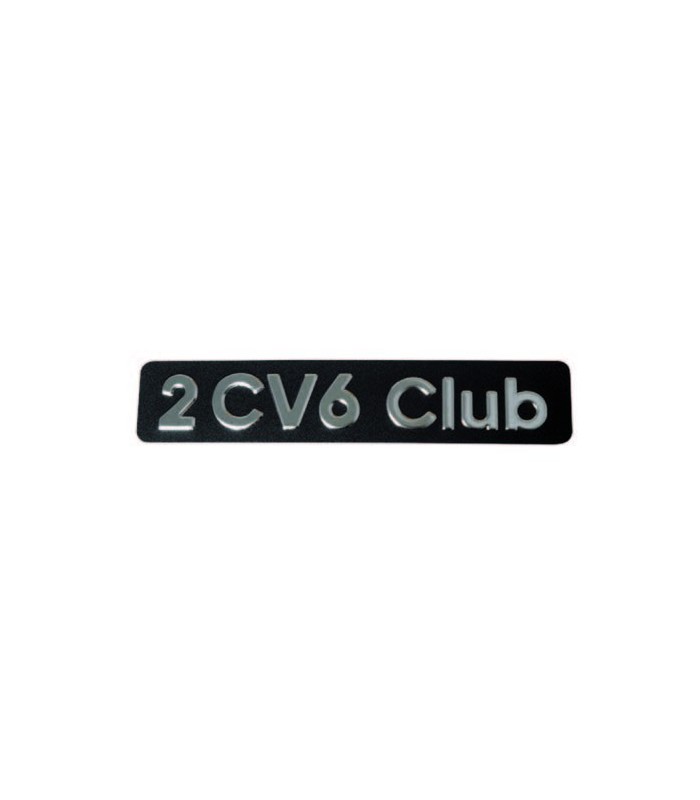 Monogramme inox en relief 2cv6 Club Monogramme inox en relief 2cv6 Club
