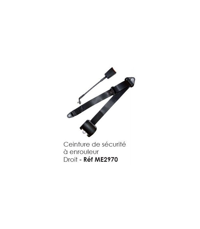 Ceinture de securité à enrouleur droit Ceinture de securité à enrouleur droit