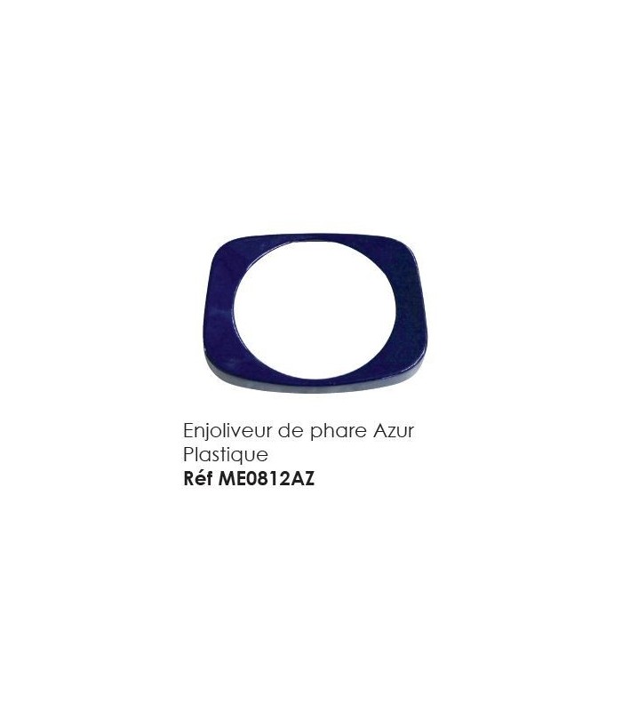 Enjoliveur de phare azur plastique Enjoliveur de phare azur plastique