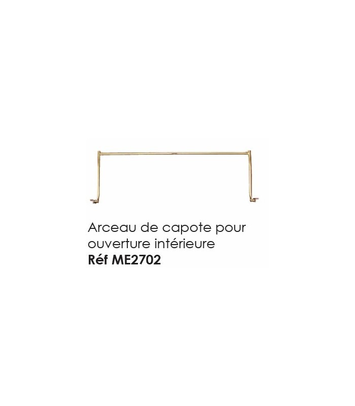 Arceau de capote pour ouverture intérieure Arceau de capote pour ouverture intérieure