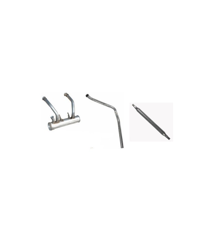 Ensemble pots d'échappements complet pour 2CV4 Ensemble pots d'échappements complet pour 2CV4