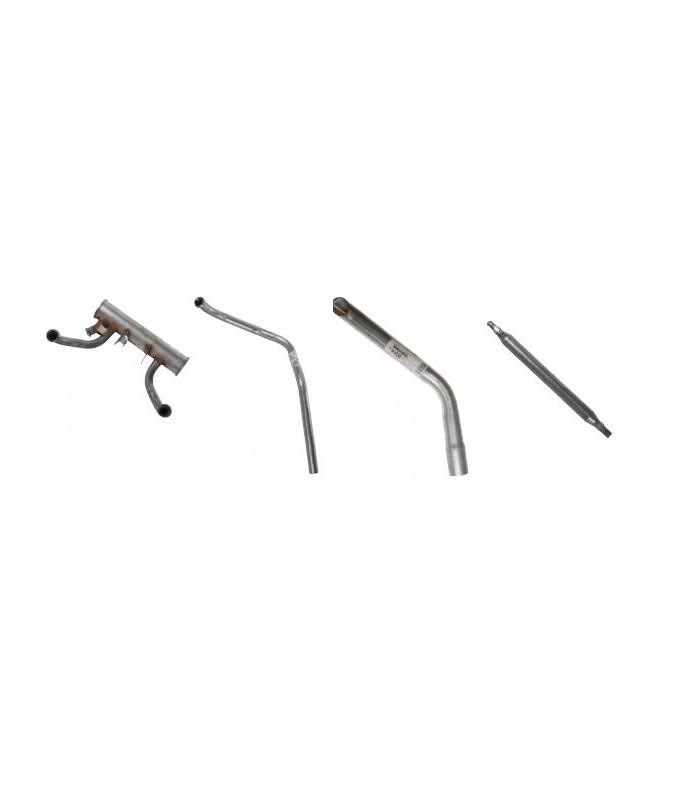 Ensemble pots d'échappements complet pour Méhari Ensemble pots d'échappements complet pour Méhari