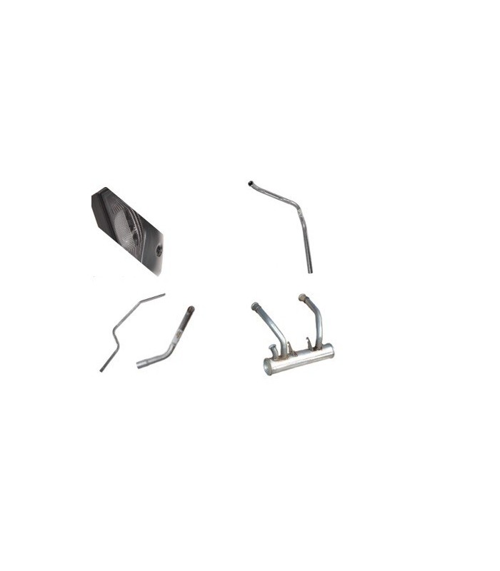 Ensemble echappement inox complet 2cv6 Ensemble echappement inox complet 2cv6