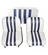 LOT DE 2 SIÈGES AVANT ET BANQUETTE ARRIÈRE EN SKAÏ BLANC ET BLEU POUR MÉHARI