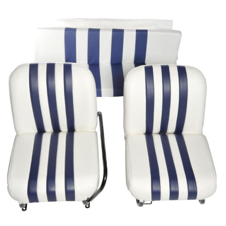 Garniture de siège Droit ou Gauche Blanc/Bleu