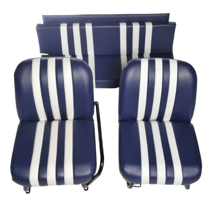 Siège Gauche bi-ton Bleu / Blanc