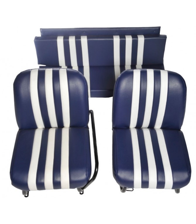 GARNITURE DE SIEGE BLEU ET BLANC DROIT OU GAUCHE MEHARI L'UNITE