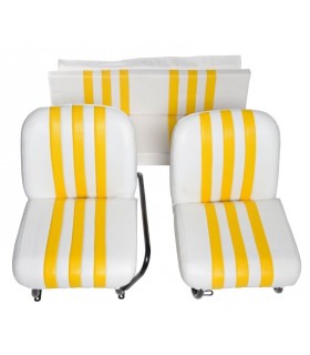 Garniture de banquette ARR Blanc / Jaune