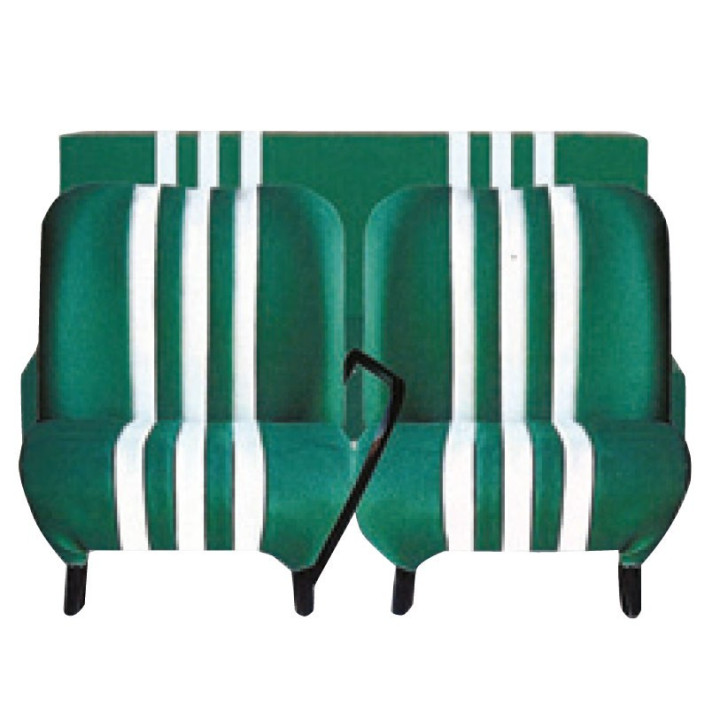 GARNITURE DE BANQUETTE ARRIÈRE VERT ET BLANC MÉHARI