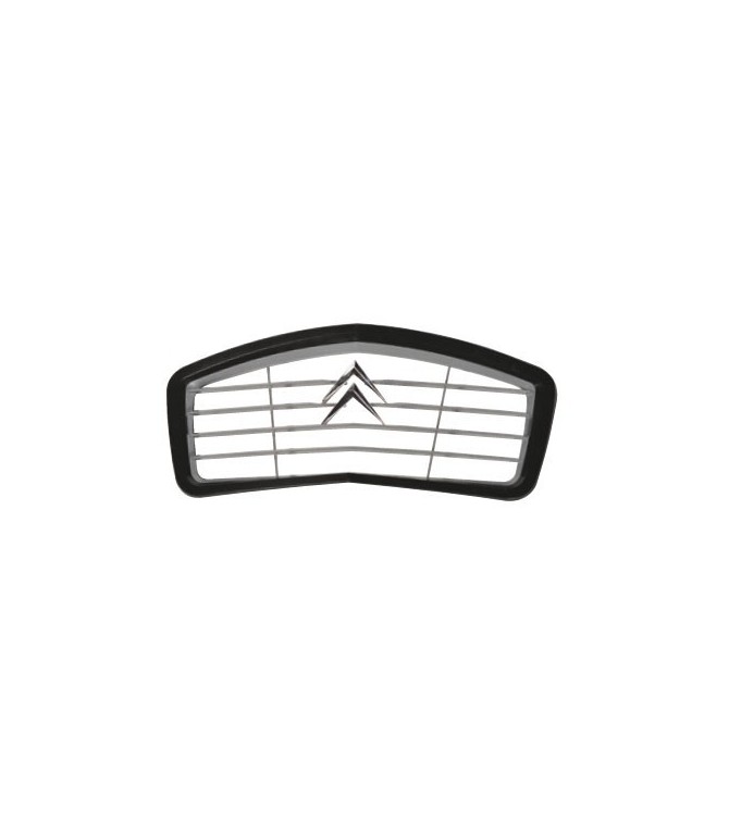CALANDRE DE 2CV NOUVEAU MODELE EN PLASTIQUE GRIS ET A BORD NOIR