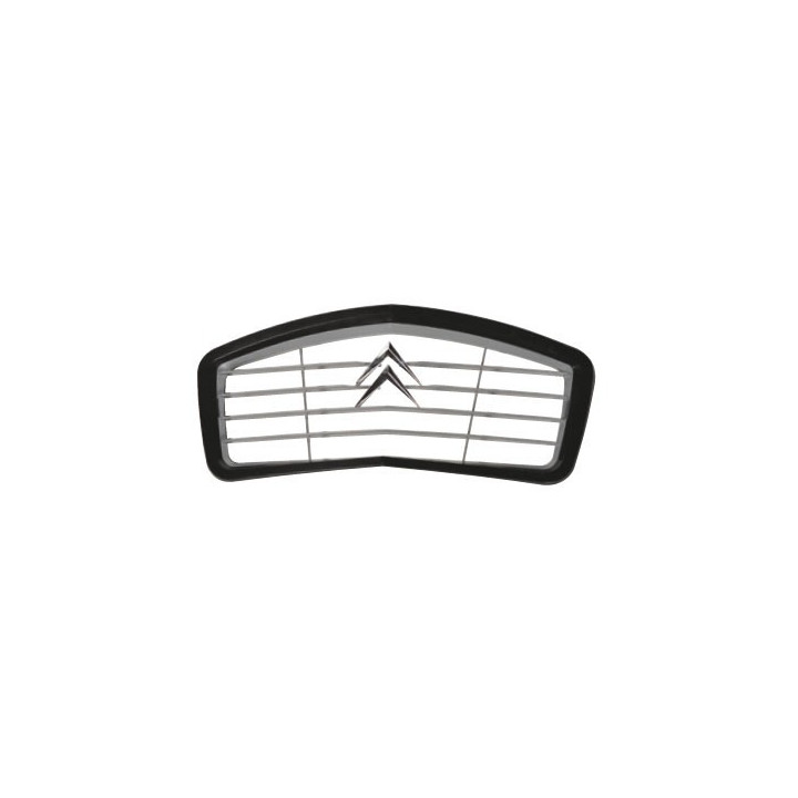 CALANDRE DE 2CV NOUVEAU MODELE EN PLASTIQUE GRIS ET A BORD NOIR
