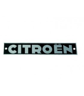 Plaque centrale «Citroën» de pare-chocs ARR avant 03/1963
