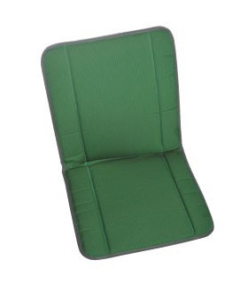 Garniture siège et banquette bayadère verte
