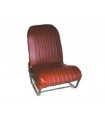 ENSEMBLE SKAI MARRON PERFORE POUR 2CV  2 SIEGES SYM ET BANQUETTE ARRIERE