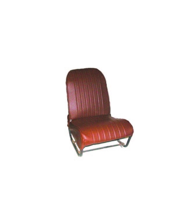 Ensemble de garnitures skaï Marron perforé 1 banquette AV + 1 banquette ARR