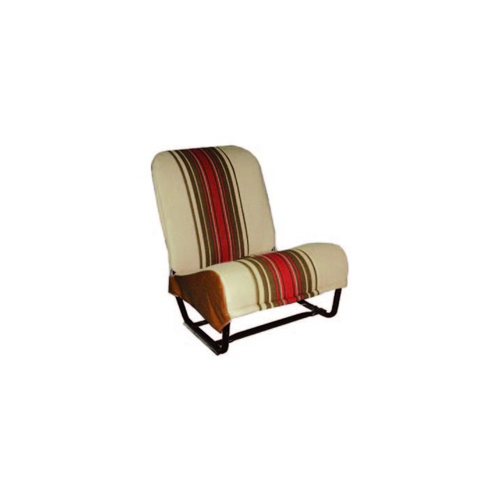 Ensemble de garnitures tissu Beige rayé 2 sièges asymétriques + 1 banquette ARR