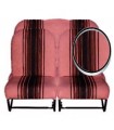 ENSEMBLE DE GARNITURE POUR 2CV TISSU MARRON BANQUETTE AVANT ET ARRIERE