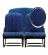Ensemble de garnitures tissu Jean 2 sièges asymétriques
+ 1 banquette ARR