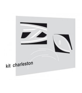 Autocollants Charleston pour 2cv Bordeaux ou Jaune