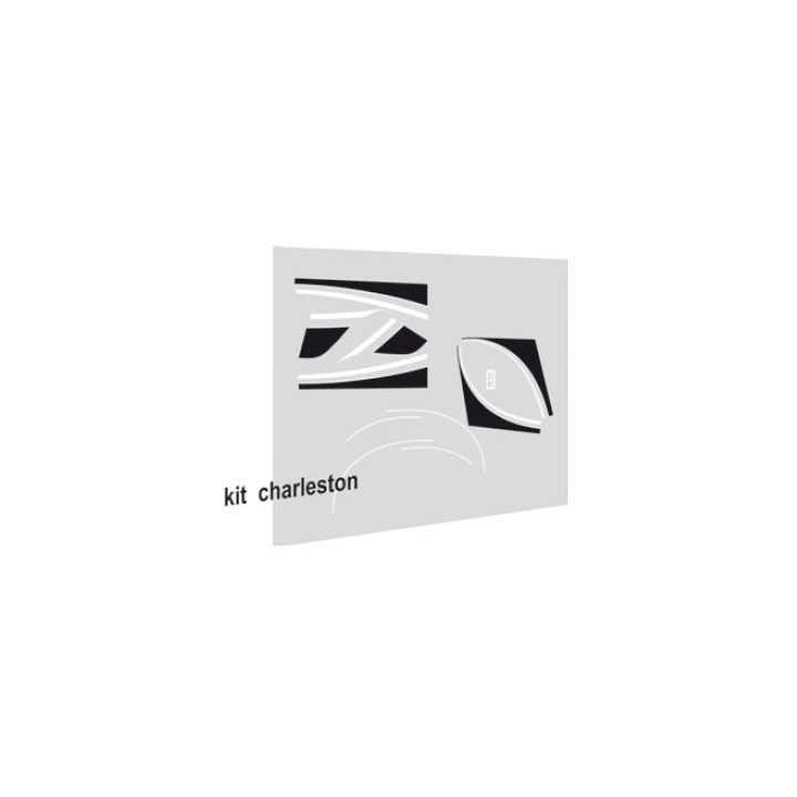 Autocollants Charleston pour 2cv Bordeaux ou Jaune