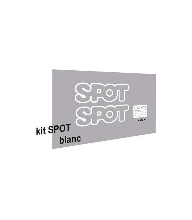 Autocollants Spot Blanc Brillant