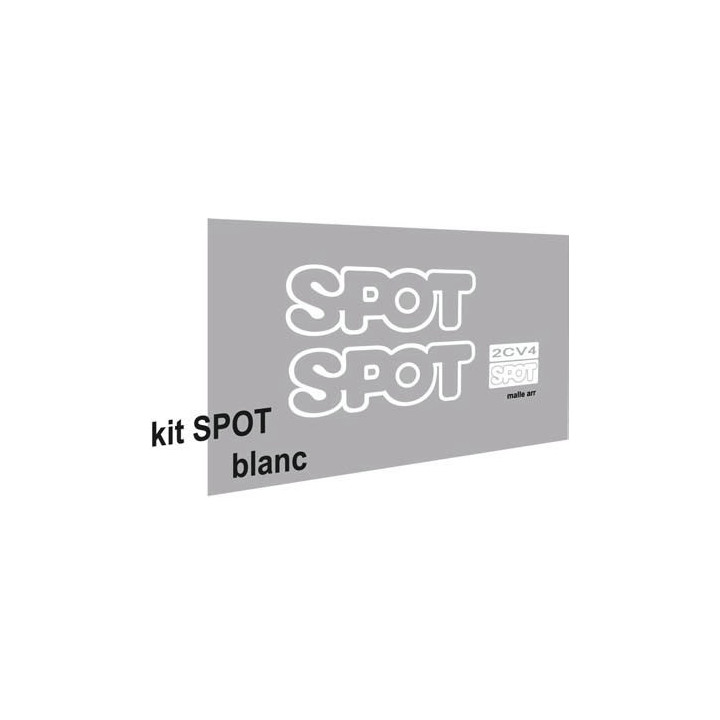 Autocollants Spot Blanc Brillant