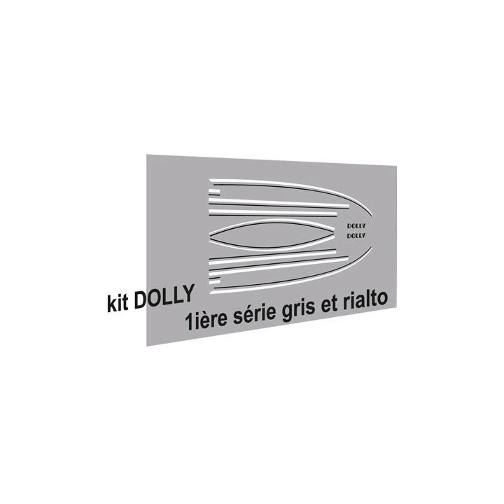 Autocollants Dolly 1ère série Grise et Rialto
