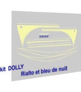 Autocollants Dolly Rialto et Bleu de nuit