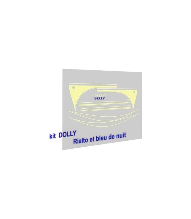 Autocollants Dolly Rialto et Bleu de nuit