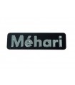 MONOGRAMME INOX EN RELIEF MEHARI
