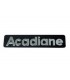 Monogramme inox en relief Acadiane