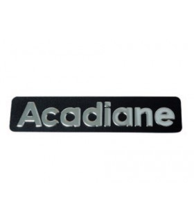 Monogramme inox en relief Acadiane