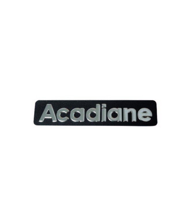 Monogramme inox en relief Acadiane