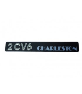 Monogramme inox en relief 2cv6 Charleston