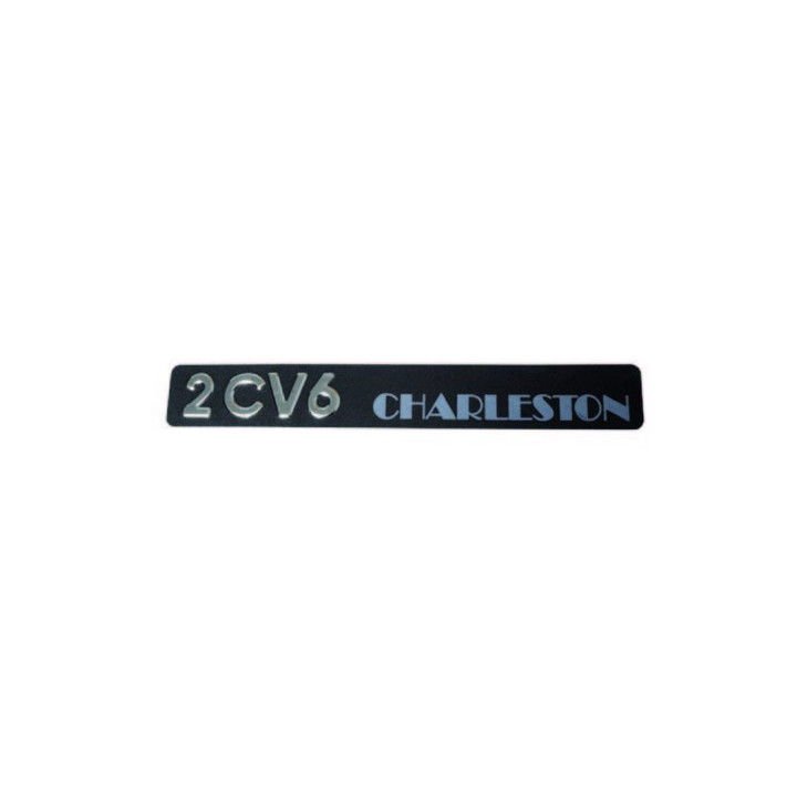 Monogramme inox en relief 2cv6 Charleston