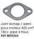 Joint echap/admi pour moteur 425 cm3 18CV,Pipe 4 trous
