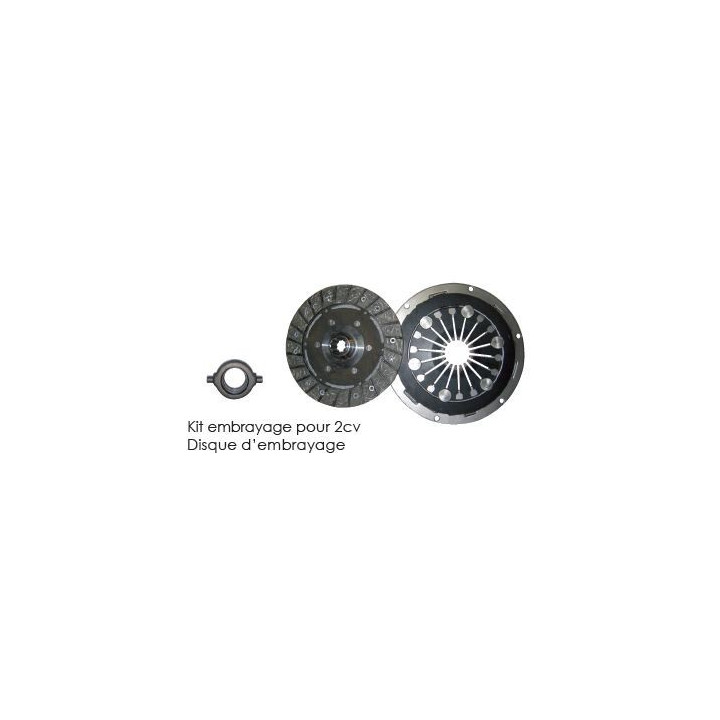 Kit embrayage pour 2cv 10 cannelures centrifuge