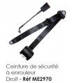 CEINTURE SECURITE A ENROULEUR DROITE POUR 2CV OU MEHARI