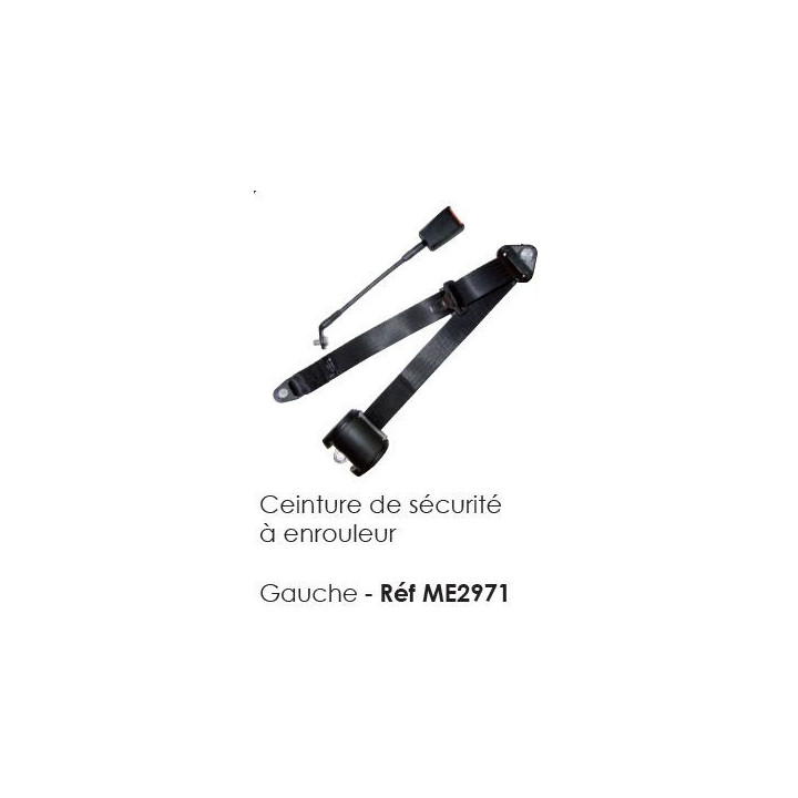 Ceinture de securité à enrouleur gauche