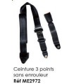 CEINTURE DE SECURITE 3 POINTS SANS ENROULEUR POUR 2CV OU MEHARI