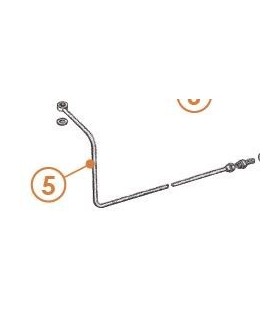 Tuyau de frein Banjo de l'avant à l'arriere en une partie,Long 200cm