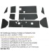 kit habillage interieur tablier et tablette gris pour 2cv AZ / AZAM inferieur 1970