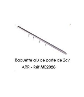 Baguette alu de porte de 2cv arrière