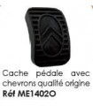 CACHE PEDALE CAOUTCHOUC QUALITE ORIGINE POUR 2CV MEHARI ET DERIVES