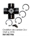 CROISILLON DE CARDAN 2CV DE1949 A 1970